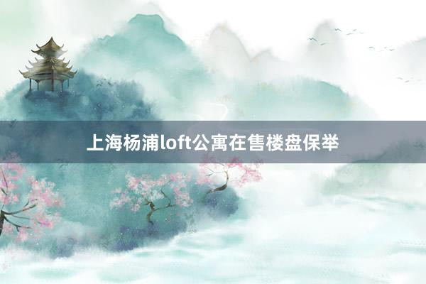 上海杨浦loft公寓在售楼盘保举